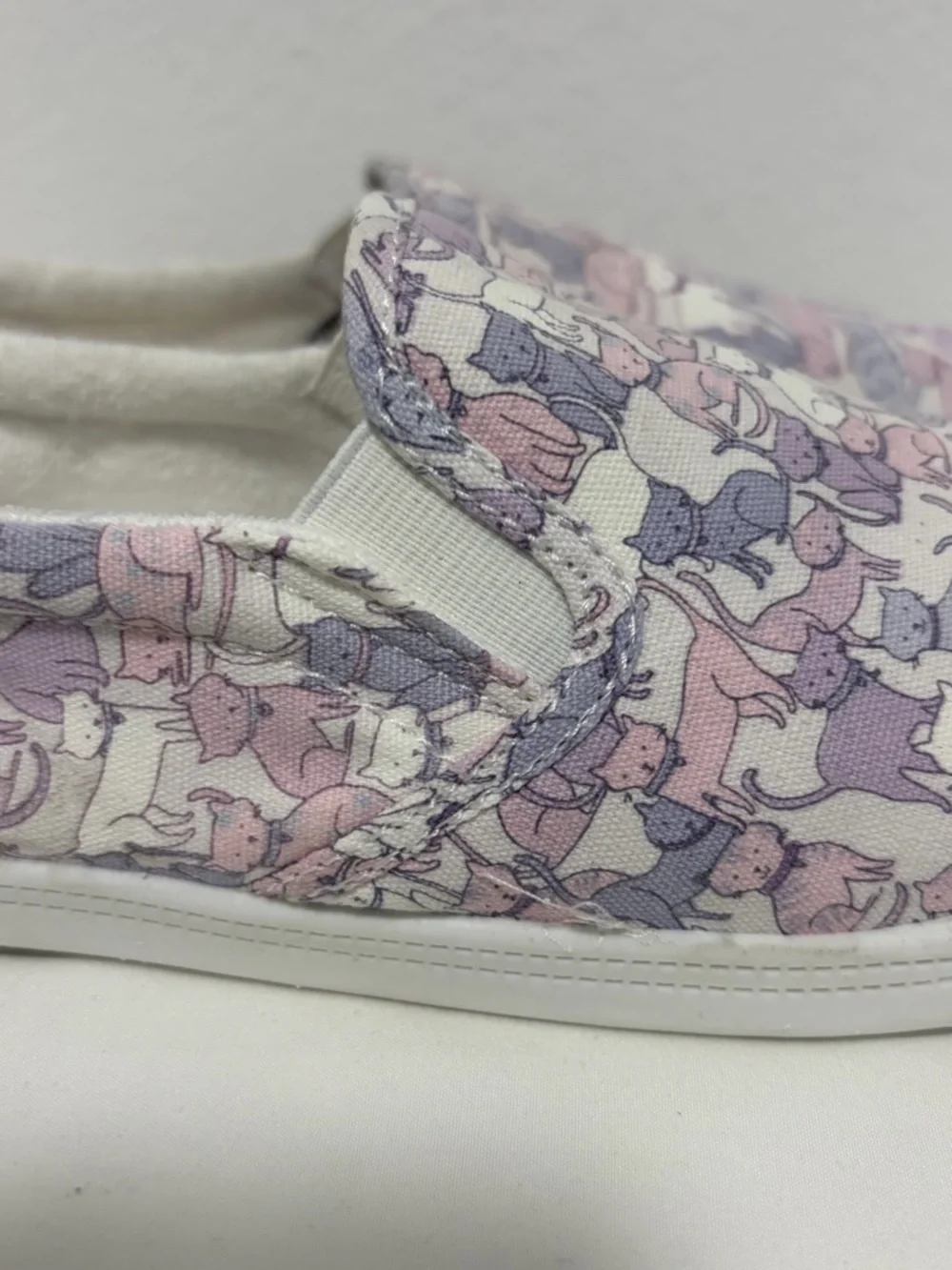Humane Society of America Cat Feline Print Pink Lavender & White - New - 7